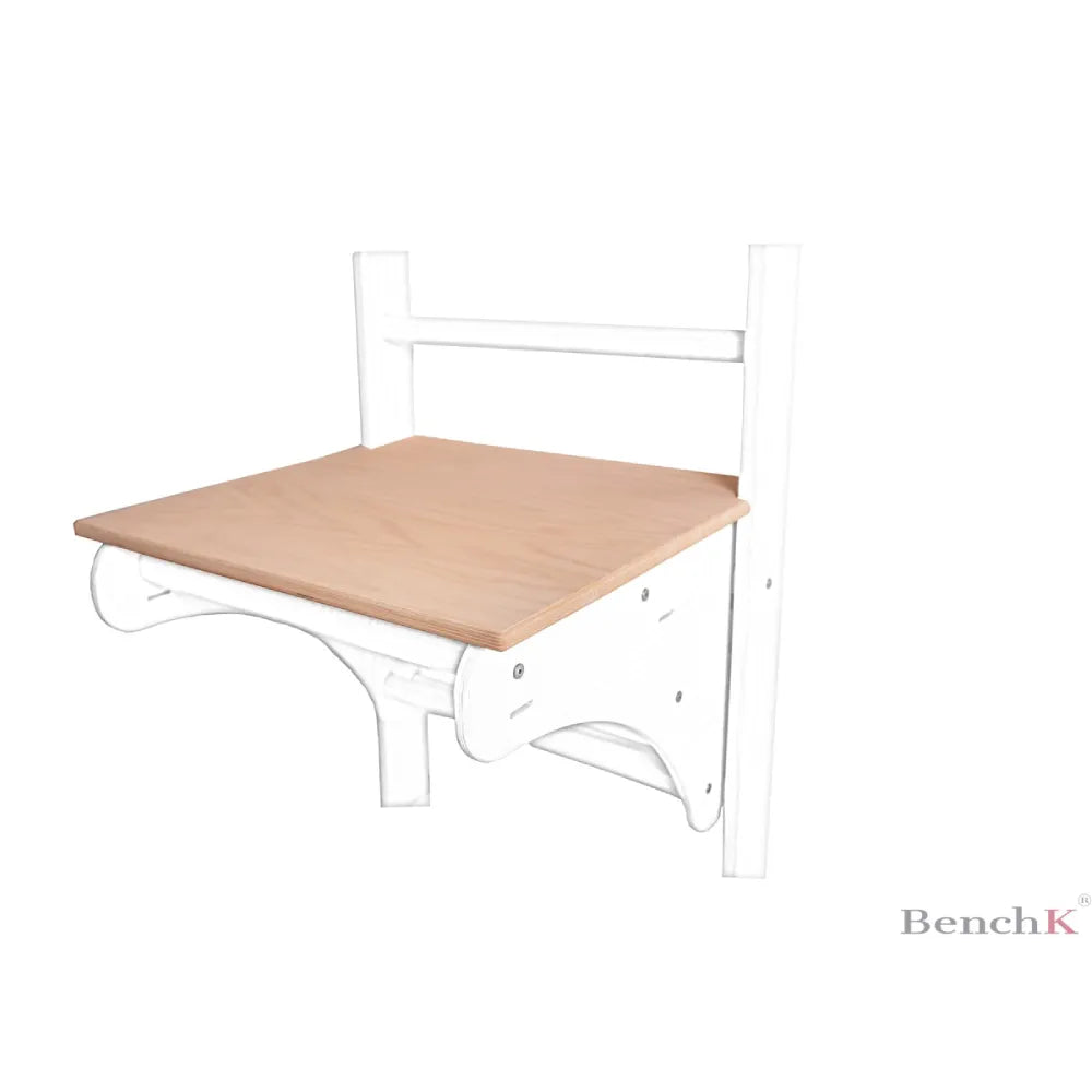 BenchK S2 White - 212W with Wooden Pull-Up Bar + A204 Gymnastics Accessories & BenchTop