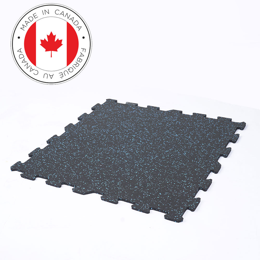 Gorilla 2 x 2 8mm Interlocking Rubber Tile - Blue - Single or 12 Pack