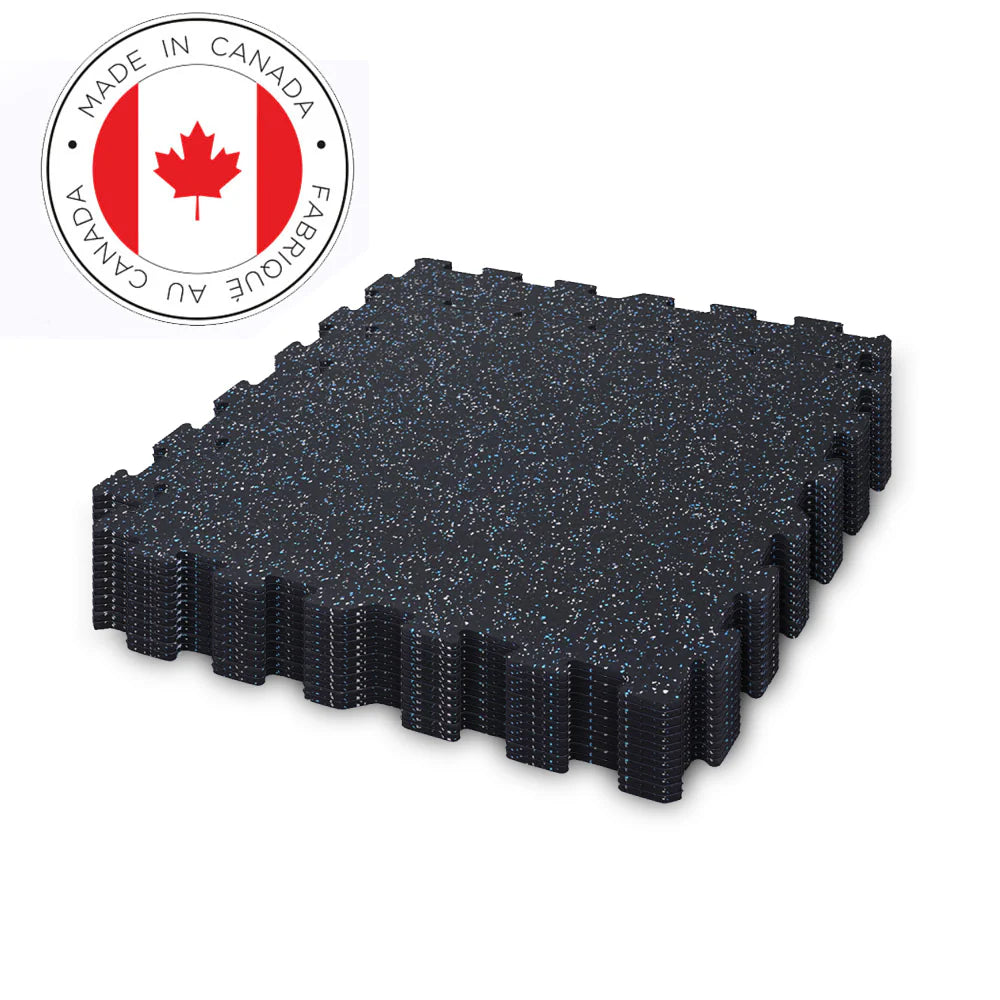 Gorilla 2 x 2 8mm Interlocking Rubber Tile - Blue Jay - Single or 12 Pack