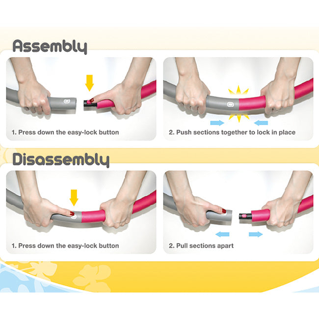 Jasmine Fitness Weighted 1.1kg  Hula Hoop Fitness Accessories Canada.