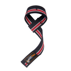 PRO-5 1 1/2" COTTON PADDED LIFTING STRAPS (BLACK) Strength & Conditioning Canada.