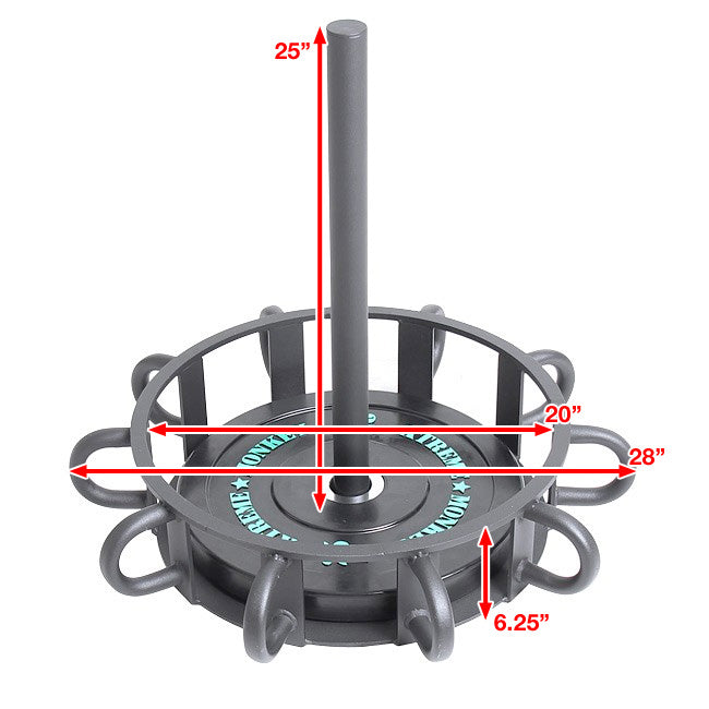 XM Fitness 10-Station Battle Rope Anchor Strength & Conditioning Canada.