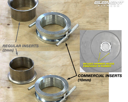 45lbs Element Commercial Bumper Plate 100-4155 Black
