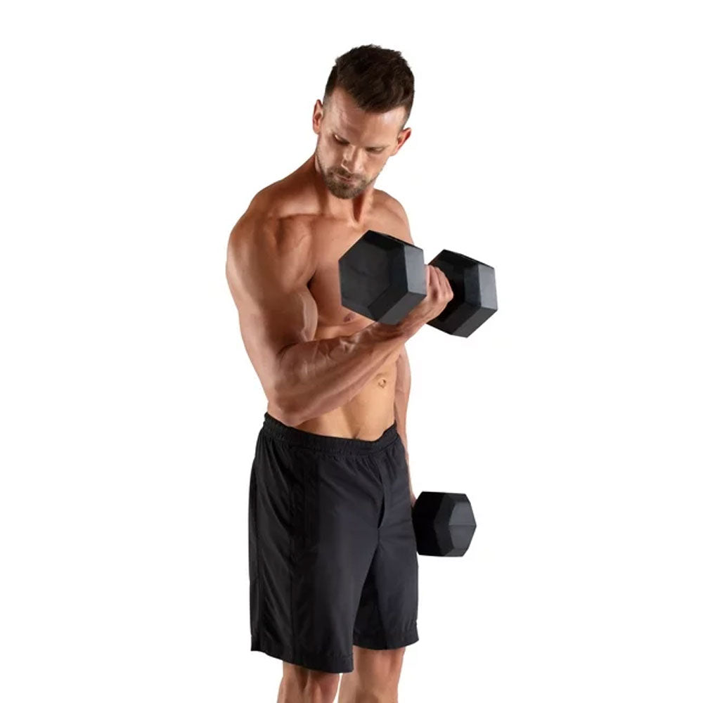 Weider, 35lb Rubber Hex Dumbbell, Single