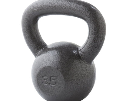 Weider, 35lb Cast Iron Hammertone Finish Kettlebell, Single