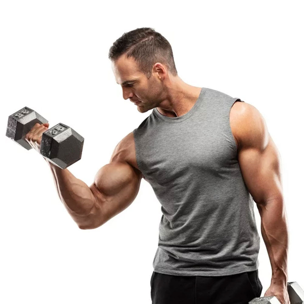 WEIDER 35 LB. CAST IRON HEX DUMBBELL - SOLD INDIVIDUALLY