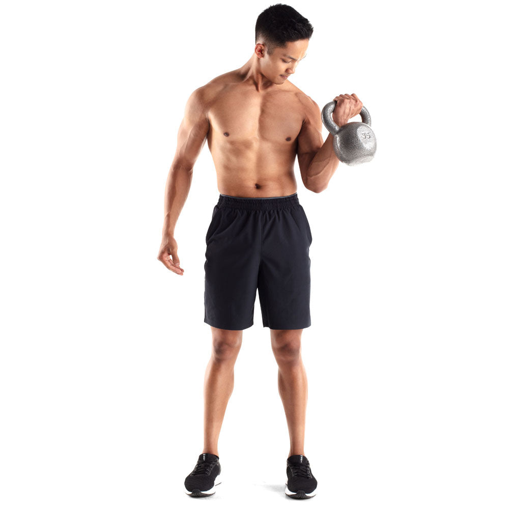 Weider, 35lb Cast Iron Hammertone Finish Kettlebell, Single