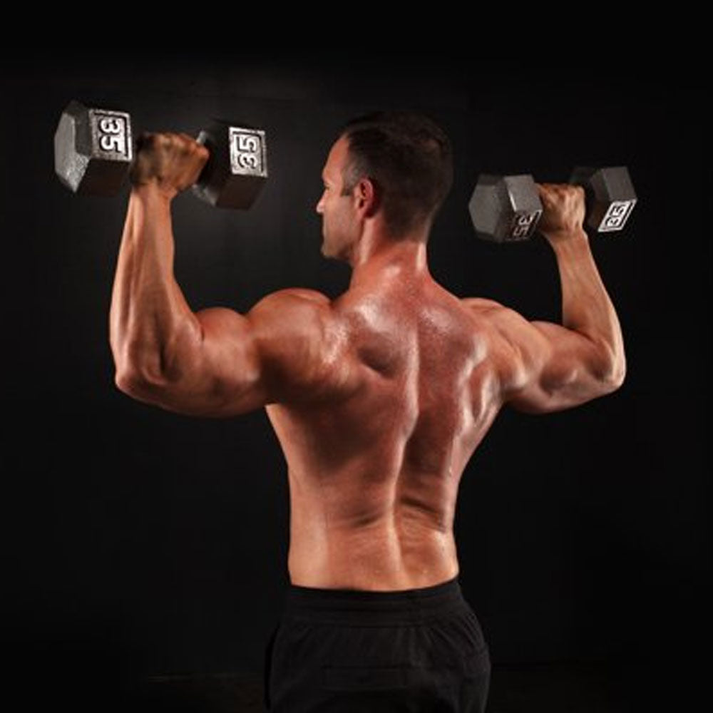 WEIDER 35 LB. CAST IRON HEX DUMBBELL - SOLD INDIVIDUALLY
