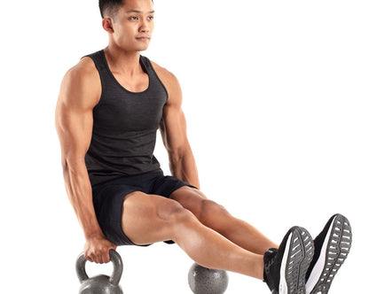 Weider, 35lb Cast Iron Hammertone Finish Kettlebell, Single