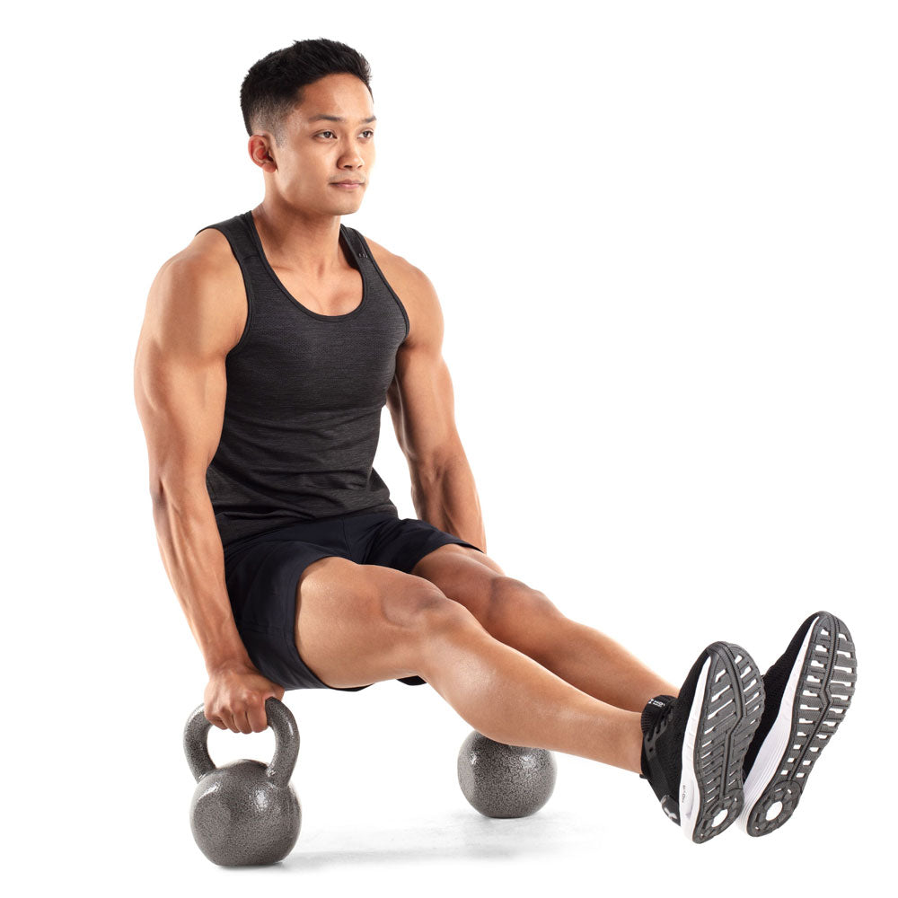 Weider, 35lb Cast Iron Hammertone Finish Kettlebell, Single
