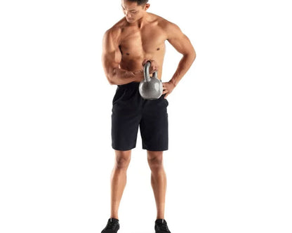 Weider, 35lb Cast Iron Hammertone Finish Kettlebell, Single