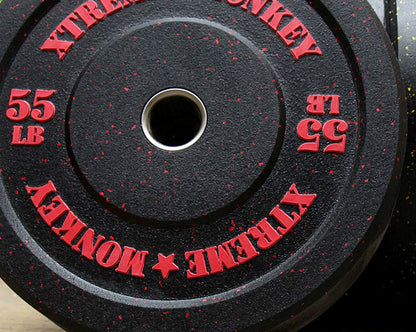 XM FITNESS 55lbs Crumb Rubber Bumper Plate Strength & Conditioning Canada.