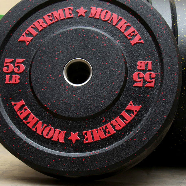 XM FITNESS 55lbs Crumb Rubber Bumper Plate Strength & Conditioning Canada.