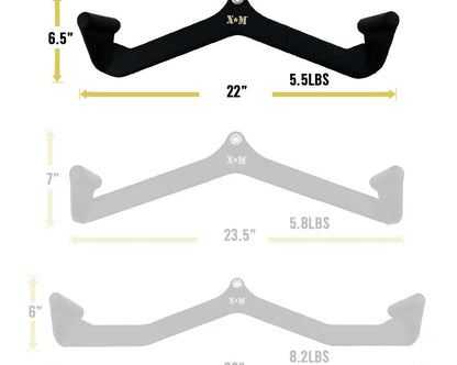 XM Narrow Rubber Coated Lat Attachment