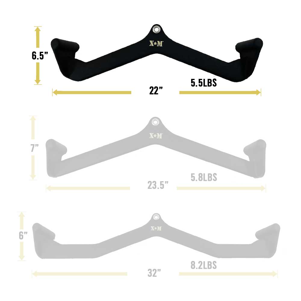 XM Narrow Rubber Coated Lat Attachment