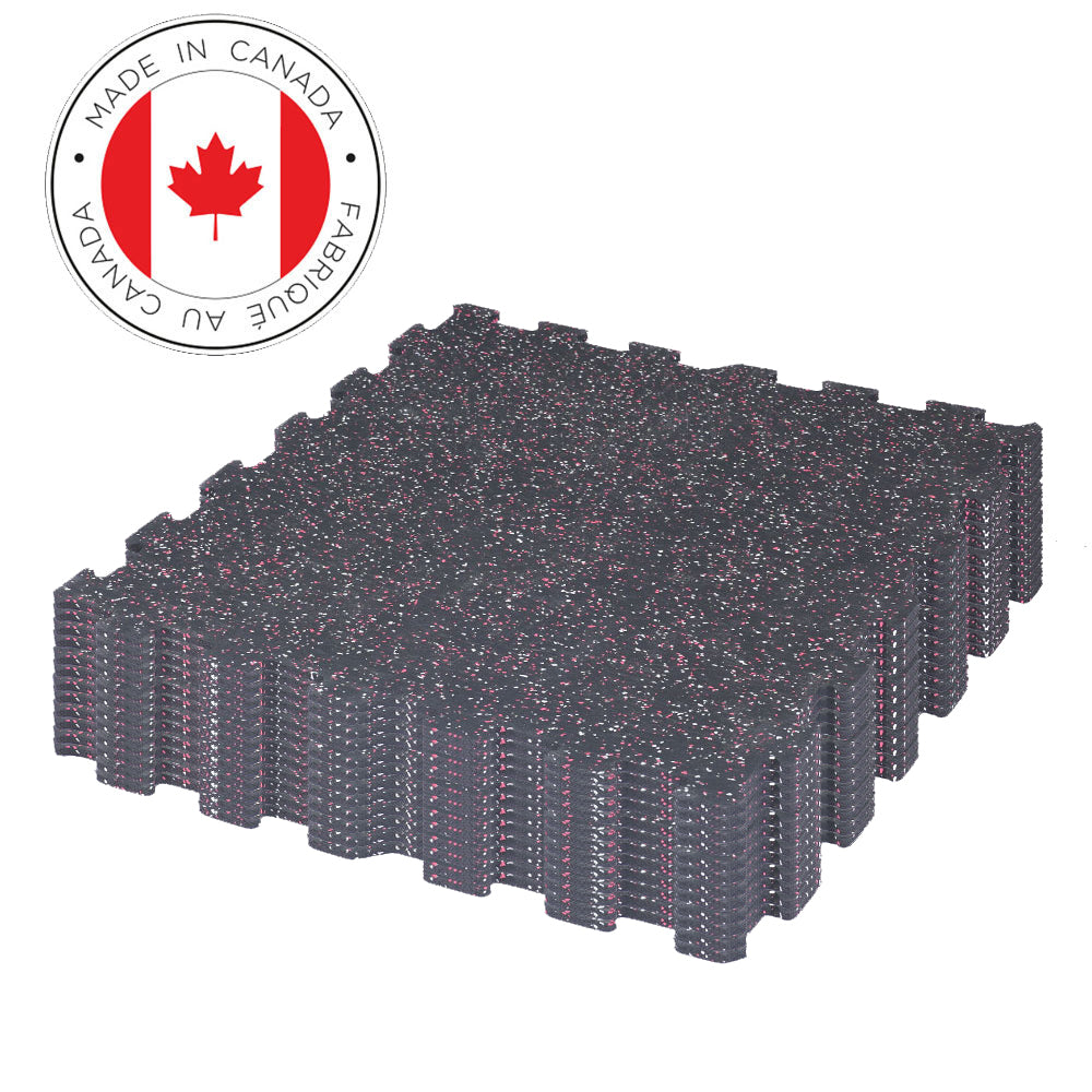 Gorilla 2 x 2 8mm Interlocking Rubber Tile - Canada - PACK OF 12