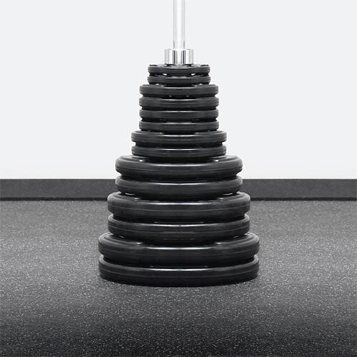 Element Fitness 300lbs Virgin Rubber Grip Olympic weight set