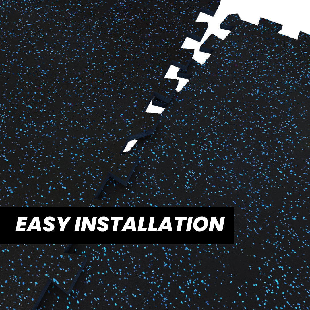 Gorilla 2 x 2 8mm Interlocking Rubber Tile - Blue - Single or 12 Pack