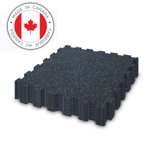 Gorilla 2 x 2 8mm Interlocking Rubber Tile - Blue V2 - PACK OF 12