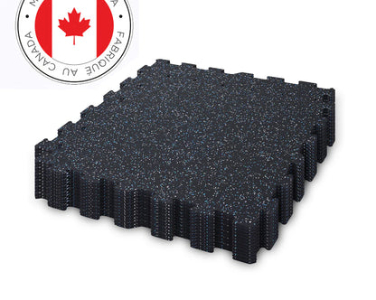 Gorilla 2 x 2 8mm Interlocking Rubber Tile - Blue Jay - Single or 12 Pack