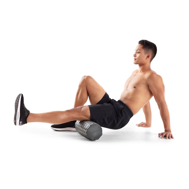 iFit - 18” Personal Massage Foam Roller (PURPLE) with Professional Exercise Chart