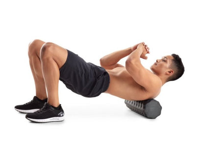 iFit - 18” Personal Massage Foam Roller (PURPLE) with Professional Exercise Chart