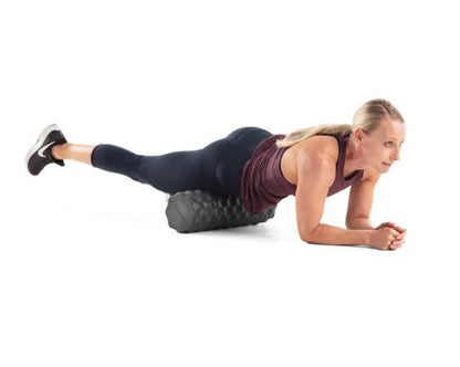 iFit - 18” Personal Massage Foam Roller (PURPLE) with Professional Exercise Chart