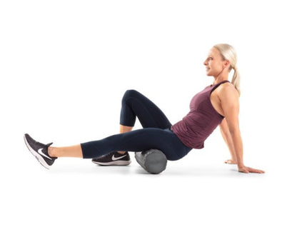 iFit - 18” Personal Massage Foam Roller (PURPLE) with Professional Exercise Chart