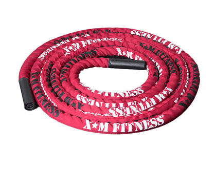 XM FITNESS Commercial 30' Battle Rope with Sleeve