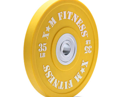 XM FITNESS Urethane Bumper Plate Set - 320lbs