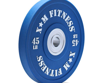 XM FITNESS Urethane Bumper Plate Set - 320lbs