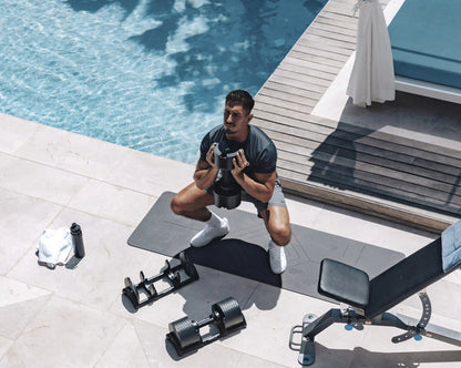 NUOBELL 580 Black - Adjustable Dumbbell Pair