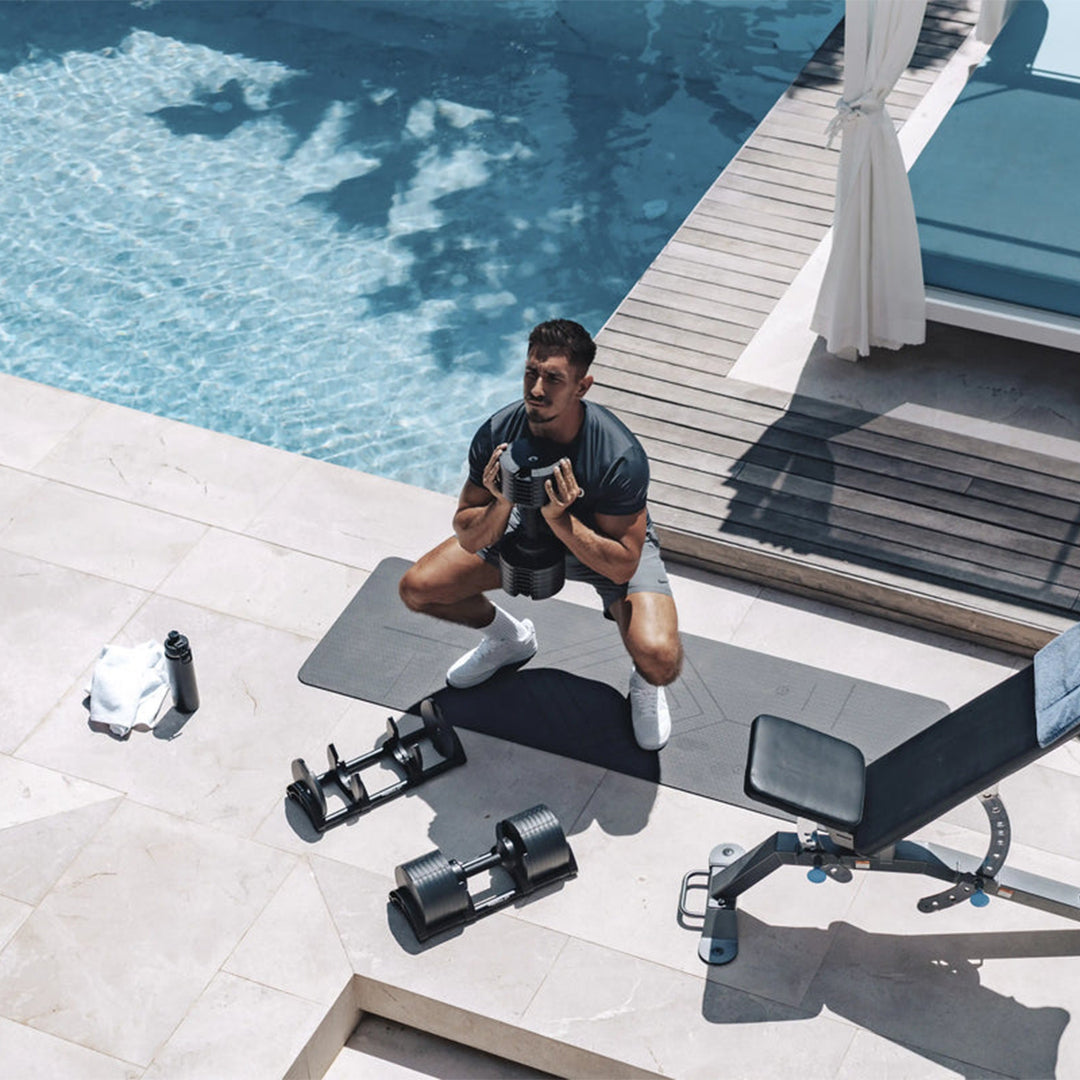 NUOBELL 580 Black - Adjustable Dumbbell Pair