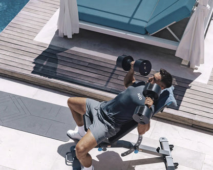 NUOBELL 580 Black - Adjustable Dumbbell Pair