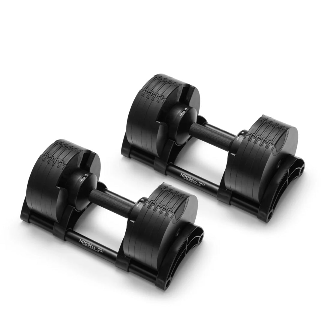 NUOBELL 550 Black - Adjustable Dumbbell Pair