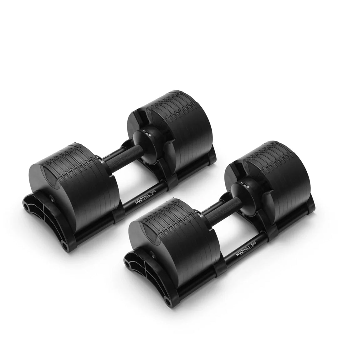 NUOBELL 580 Black - Adjustable Dumbbell Pair