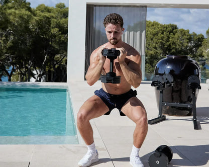 NUOBELL 550 Black - Adjustable Dumbbell Pair