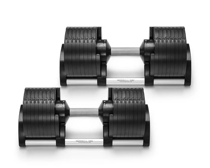 NUOBELL 580 Silver Adjustable Dumbbell Pair