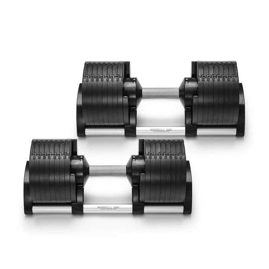 NUOBELL 580 Silver Adjustable Dumbbell Pair