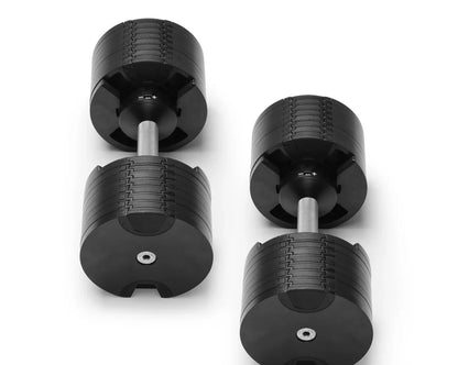 NUOBELL 580 Silver Adjustable Dumbbell Pair