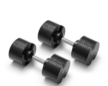 NUOBELL 580 Silver Adjustable Dumbbell Pair