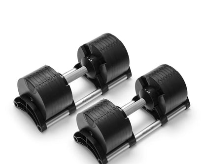 NUOBELL 580 Silver Adjustable Dumbbell Pair