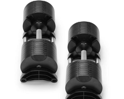 NUOBELL 580 Silver Adjustable Dumbbell Pair