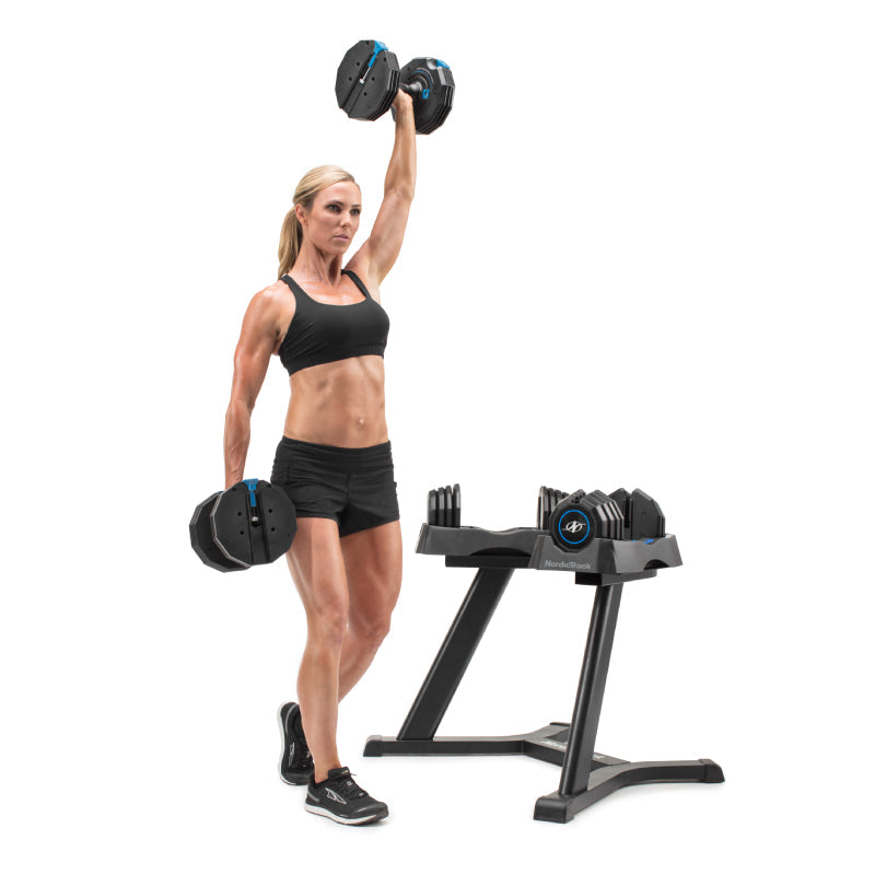 NordicTrack - 55LBS Select-A-Weight Dumbbell Set  (Pair)