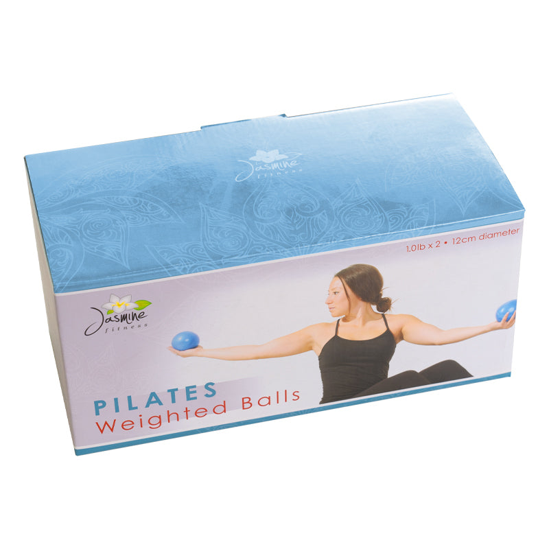 Jasmine Fitness 1lbs Pilates Weighted Balls - pair