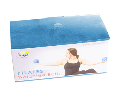 Jasmine Fitness 2lbs Pilates Weighted Balls - pair