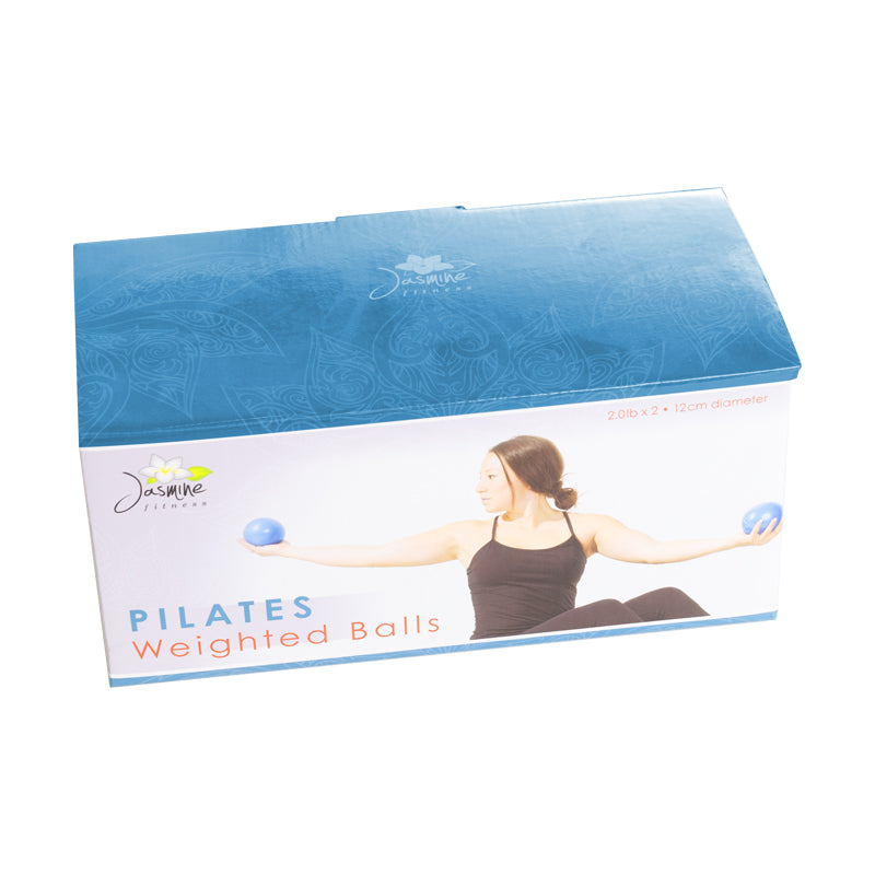 Jasmine Fitness 2lbs Pilates Weighted Balls - pair