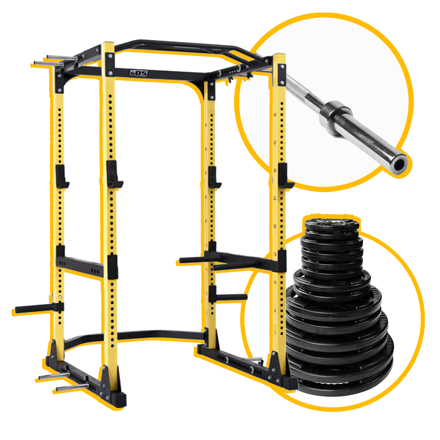 ULTRA RACK + 255LBS COMBO + 45LBS OLYMPIC BAR