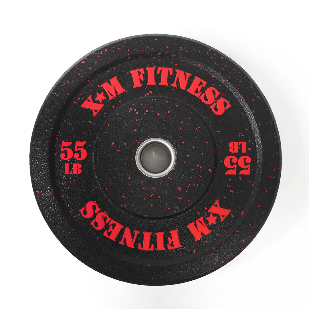 XM FITNESS 55lbs Crumb Rubber Bumper Plates - Fitness Equipment Toronto ...