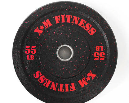 XM FITNESS 55lbs Crumb Rubber Bumper Plate